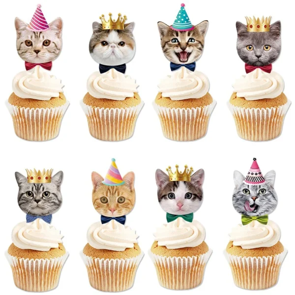 8 Uds. Decoración de gatos - Imagen 3