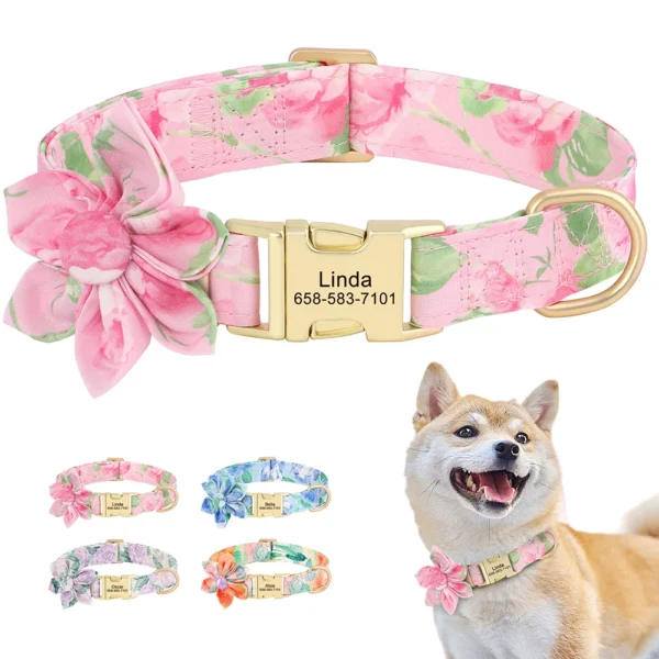 Collar personalizado a flores