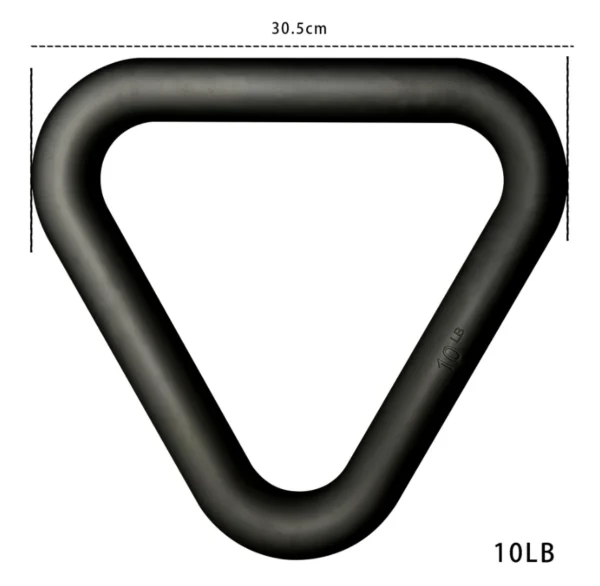 Mancuernas de mano triangulares de 10 libras - Imagen 2