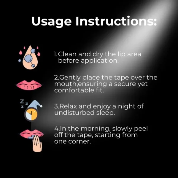 30 Uds. Cinta bucal para dormir para poder descansar bien - Imagen 6