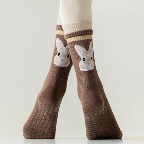 Calcetines deportivos con dibujos de animales para mujer para Yoga y Pilates - Imagen 2