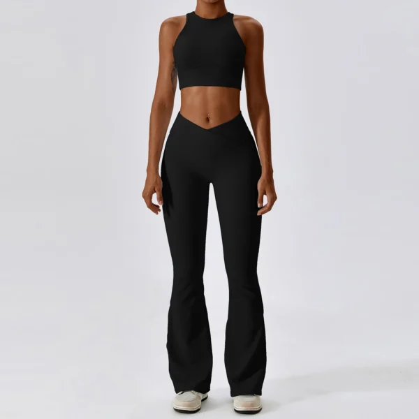 Conjunto espalda abierta / calza slimfit y acampanada - Imagen 4