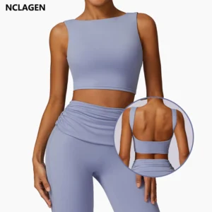 Remera sin mangas con cuello alto