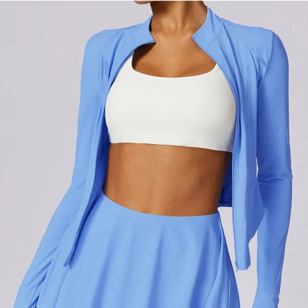 Conjunto deportivo para mujer, Falda corta deportiva de manga larga - Imagen 4