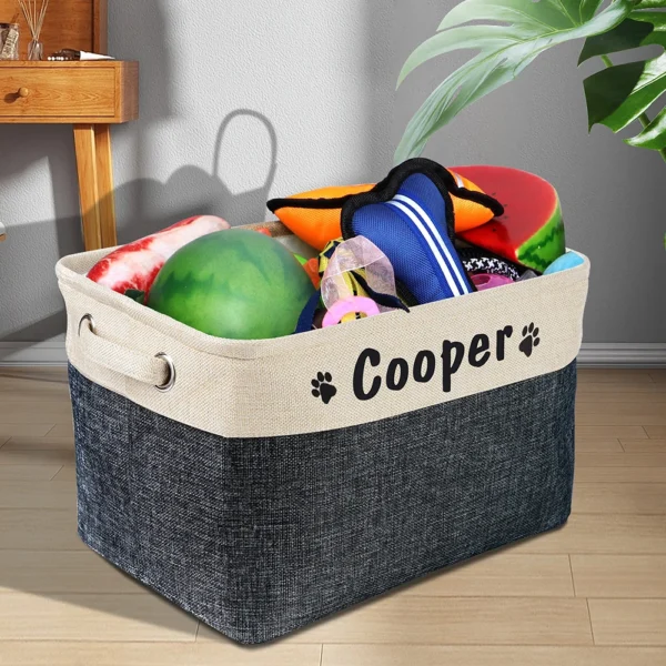 Cesta de juguetes personalizada - Imagen 3