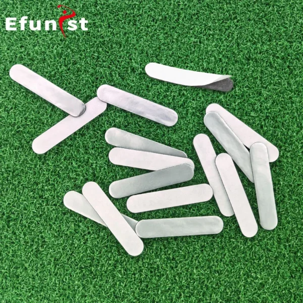 Cinta de plomo ponderada para palos de Golf, 10 Uds., 3 g/unid, herramienta de práctica asistida de Golf plateada. - Imagen 5