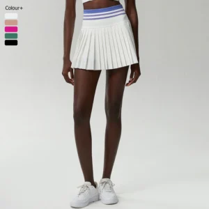 Falda de tenis plisada 2 en 1 con bolsillo