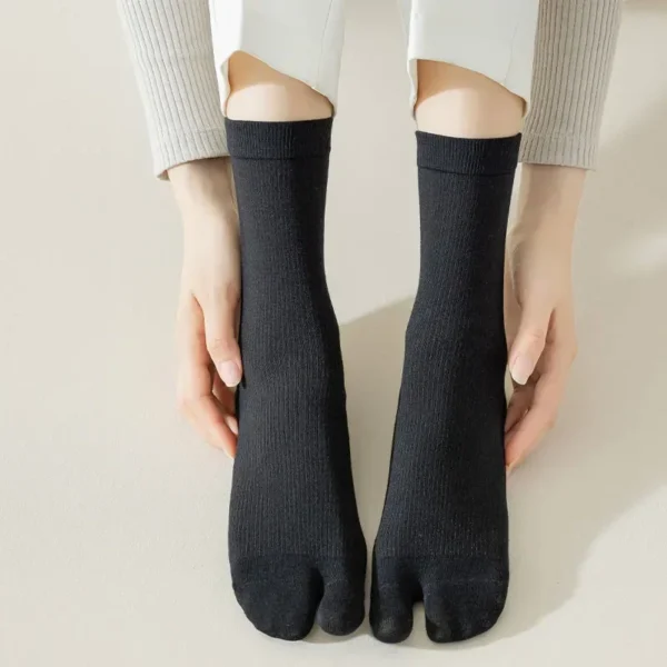 Calcetines de fibra dos dedos, estilo japonés - Imagen 4