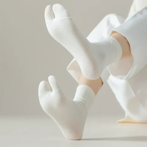 Calcetines de fibra dos dedos, estilo japonés - Imagen 3