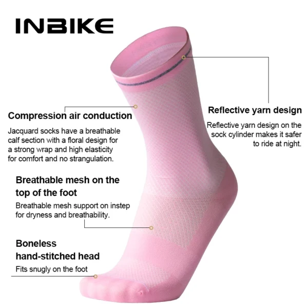 Calcetines de compresión para correr que absorben la humedad - Imagen 3