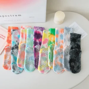 Calcetines de Yoga profesionales antideslizantes de silicona