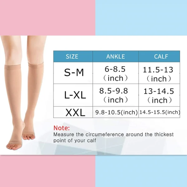 Calcetines de compresión S-XXL, 1 par - Imagen 6