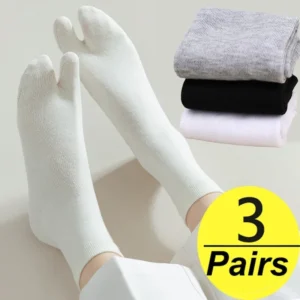 Calcetines de fibra dos dedos, estilo japonés