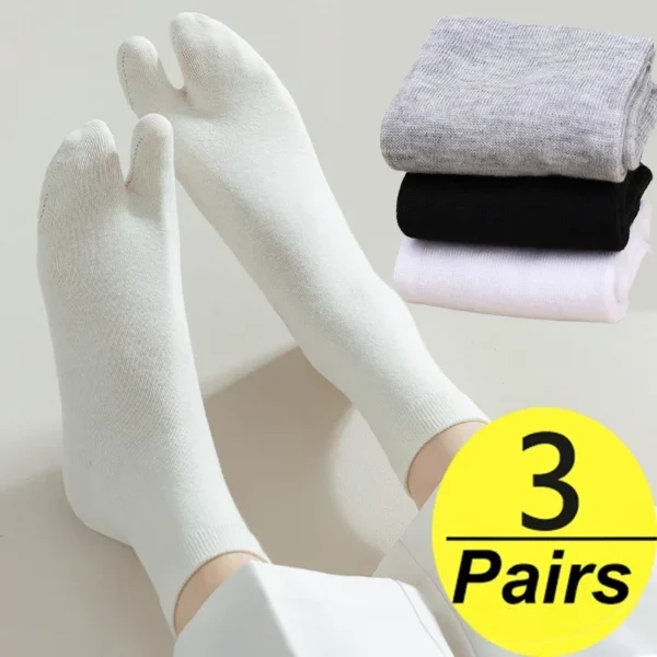Calcetines de fibra dos dedos, estilo japonés