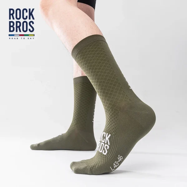 MTB calcetines para bicicleta de carretera alta elasticidad absorción de golpes un par - Imagen 4