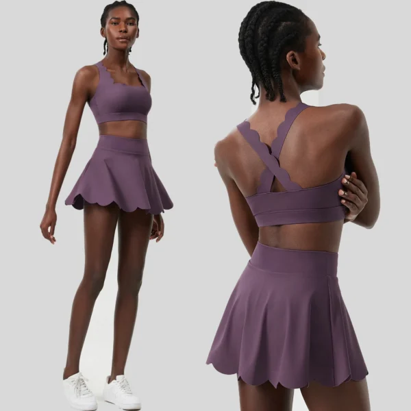 Conjunto deportivo corto transpirable de secado rápido - Imagen 3